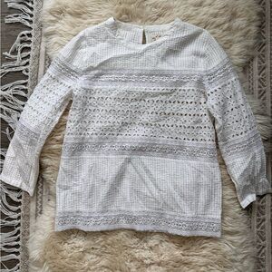 Ralph Lauren Denim & Supply White Eyelet & Lace Top